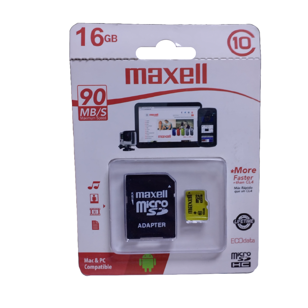 Tarjeta de menoria Maxell 16GB
